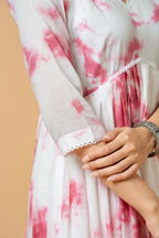 Joban Fashion Magenta Tie & Dye Kurta Pant Set - Distacart