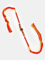 NVR Women & Men Set of 4 Multicolor Artificial stone and beads Rakhi With Roli Chawal - Distacart