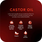 Careberry Organic Hexane-Free Organic Castor Oil For Hair, Face & Body