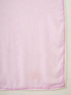The52 Purple Women's Gorgeous Cotton Blend Fabric Thread Work Straight Kurta, Pant and Dupatta Set - Distacart