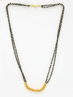 NVR Women Gold Plated Black Beaded Mangalsutra - Distacart