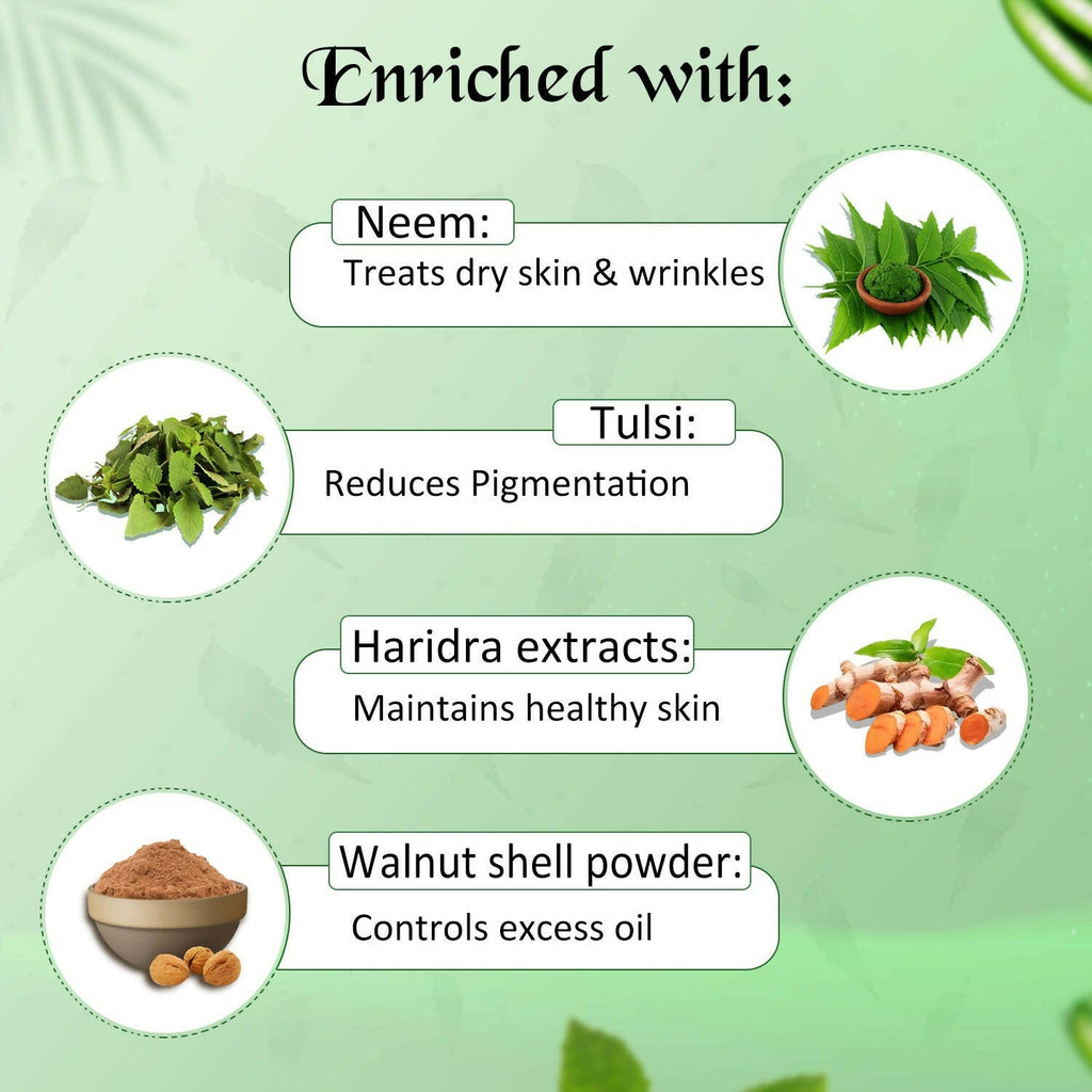 NutriGlow Neem & Tulsi Face Scrub - Distacart