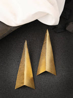 NVR Women Gold-Plated Geometric Shape Drop Earrings - Distacart