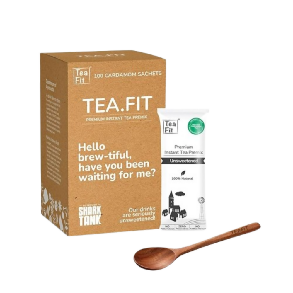 TeaFit Premium NO SUGAR Instant Cardamom Tea Premix - Distacart