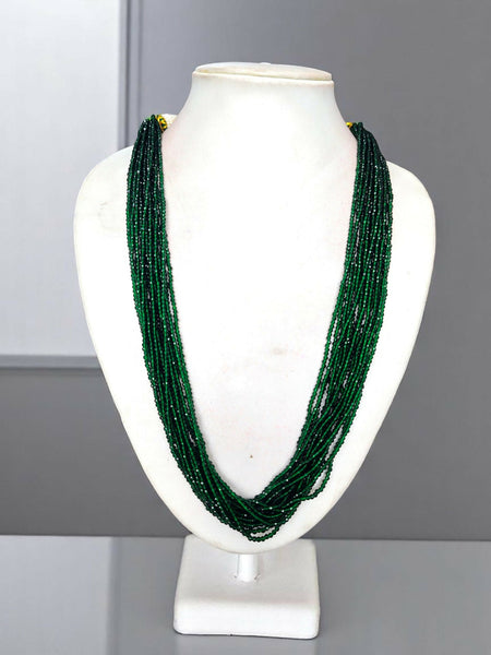 Inhanns Crystal Beads Luxe Edition – Multi-Layered Necklace - Dark Green