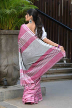 Beatitude Multicolor Cotton Tanchori Handloom Saree