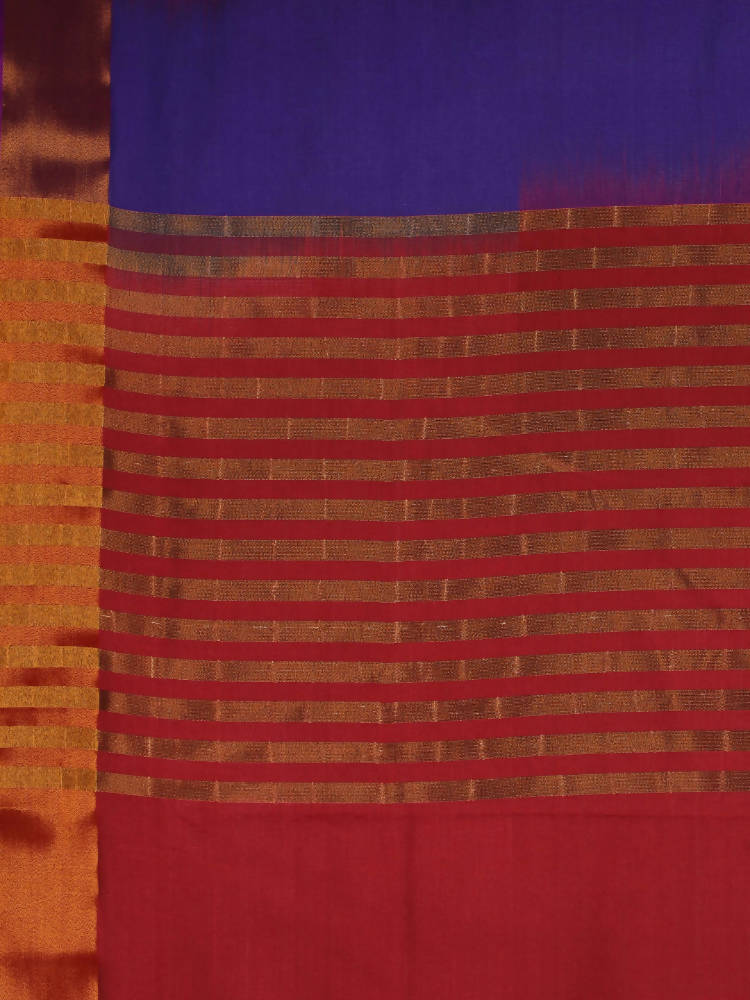Kalamandir Ikkat Print Multi Color Uppada Saree With Zari Border