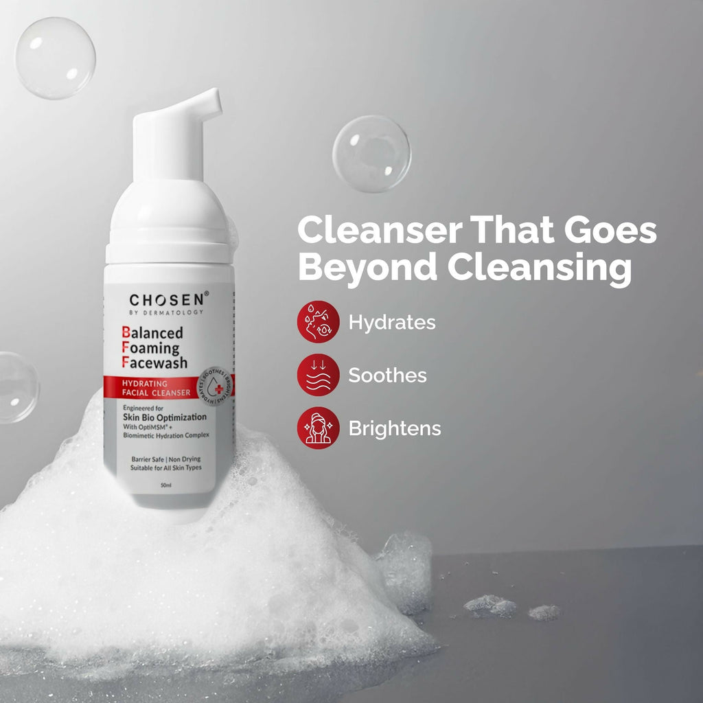 Chosen Balanced Foaming Facewash Daily Face Cleanser With Optimsm - Distacart