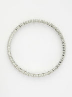 NVR Women's Set of 2 Silver-Plated CZ Stone-Studded Handcrafted Bangles - Distacart