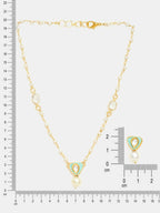 Ruby Raang Ruhani Pearl Necklace And Earrings Set - Distacart