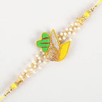 Meenakari Glimming Rakhi & Kaju Rolls Box - Distacart