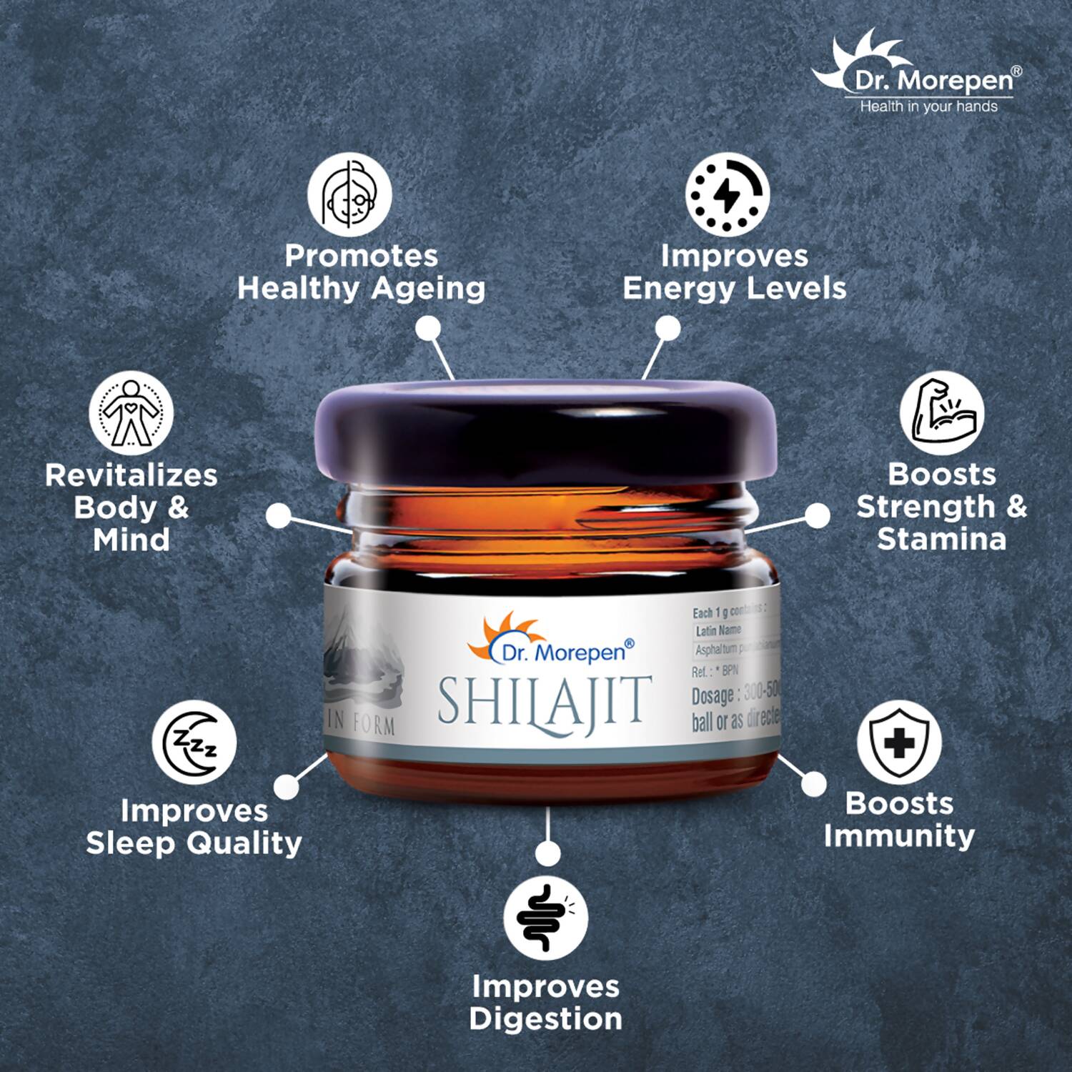 Dr. Morepen Natural & Pure SJ Resin and SJ Capsules Combo - Distacart