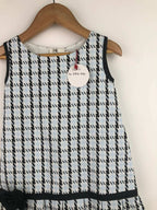 Pink Cow Fashions Box Print Dress With Bow