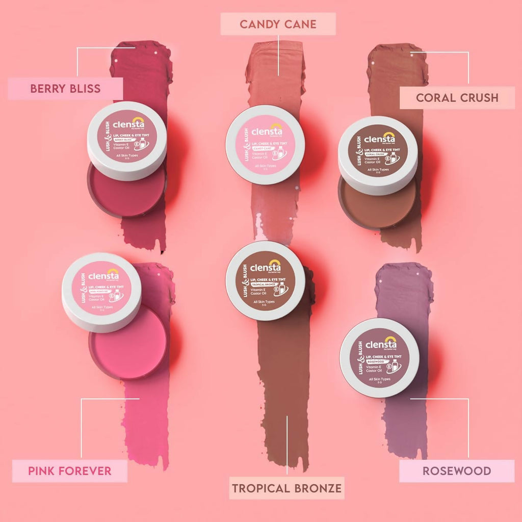 Clensta Lip Cheek Tint - Candy Cane - Distacart