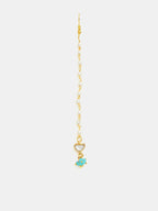 Ruby Raang Festive Green And Gold Maang Tikka - Distacart