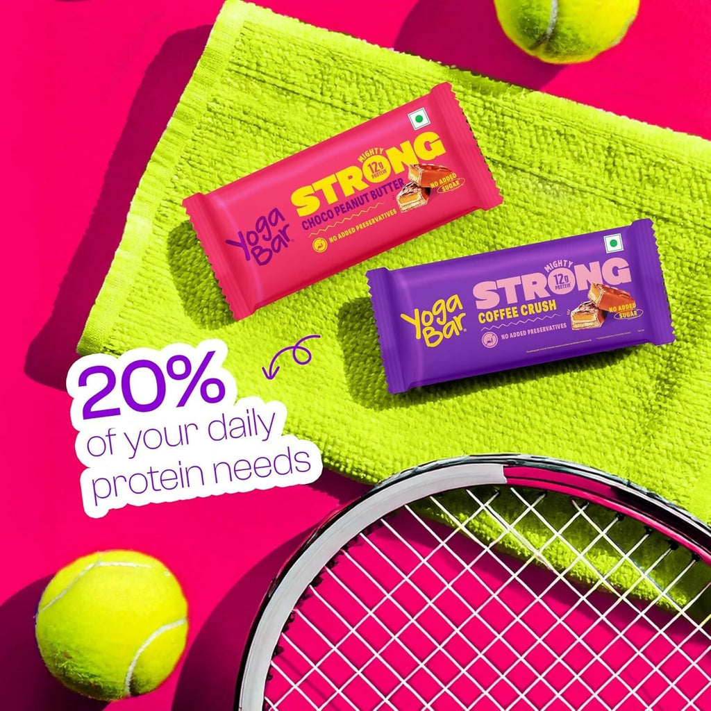 Yoga Bar Strong Coffee Crush Mighty Protein Bar - Distacart