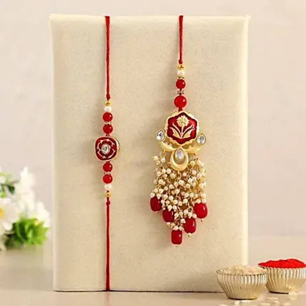 Bhaiya Bhabhi Kumba Rakhi Set