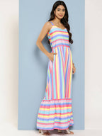Ahalyaa Women's Traditional wear Ethnic Dress - Blue - Distacart