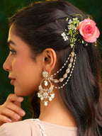 Ruby Raang Gold Plated Ear Chain