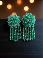 Inhanns Handmade Crystal Water Fall Earrings - Short - Sea Green Small - Distacart