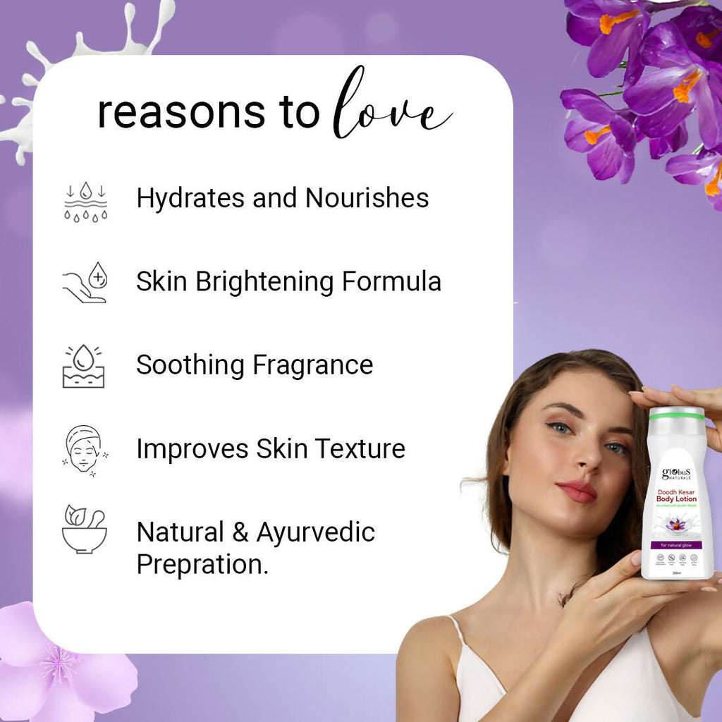 Globus Naturals Doodh Kesar Body Lotion - Distacart