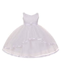 Asmaani Baby Girl's White Satin A-Line Maxi Full Length Dress (AS-DRESS_22163)