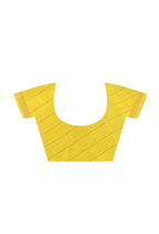 Mominos Fashion Moeza Yellow Bhagalpuri Handloom Silk Raj Shree Saree with unstitched Blouse piece - Distacart