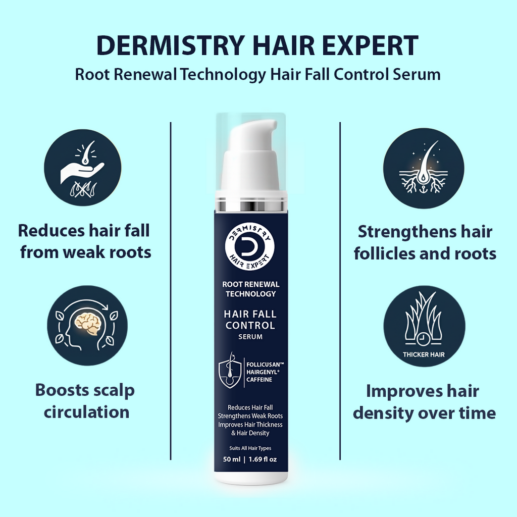 Dermistry Follicusan Hairgenyl & Caffeine Anti Hair Fall Control Serum Mask & Shampoo - Distacart