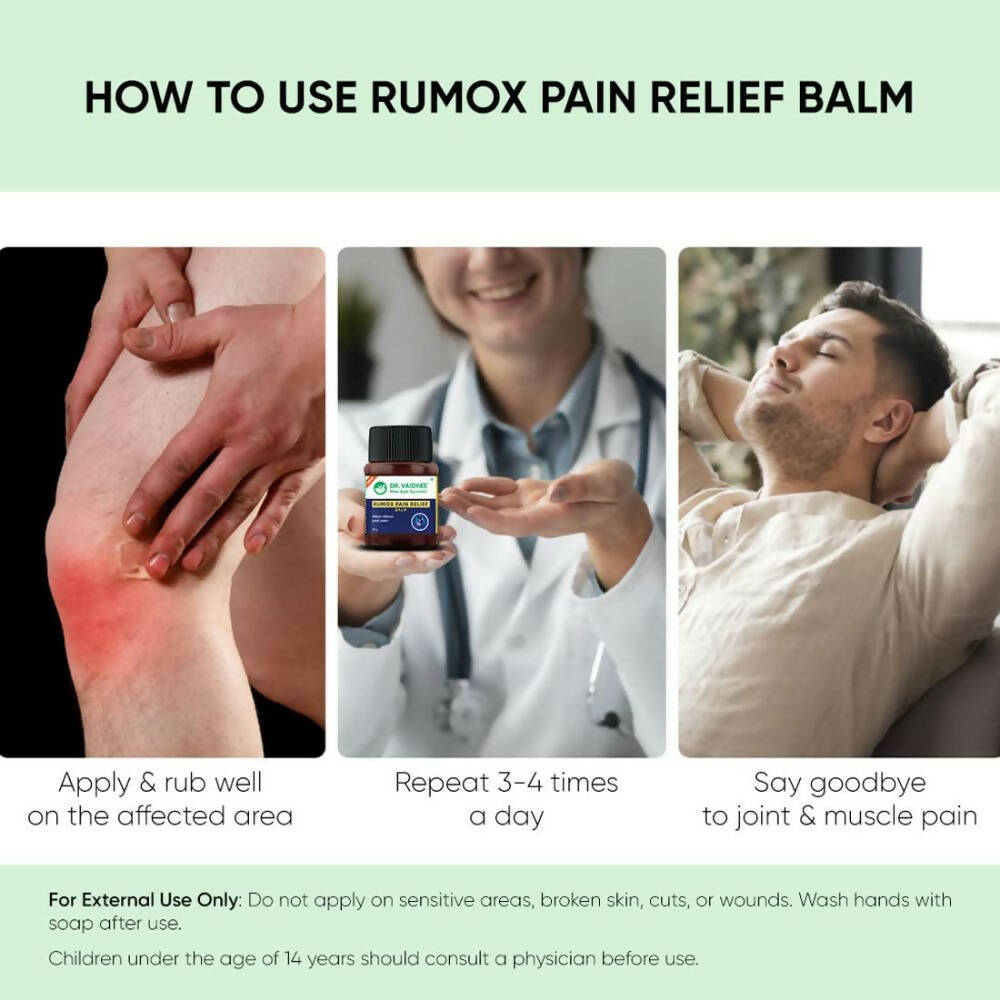 Dr. Vaidya's Rumox Pain Relief Balm - Distacart