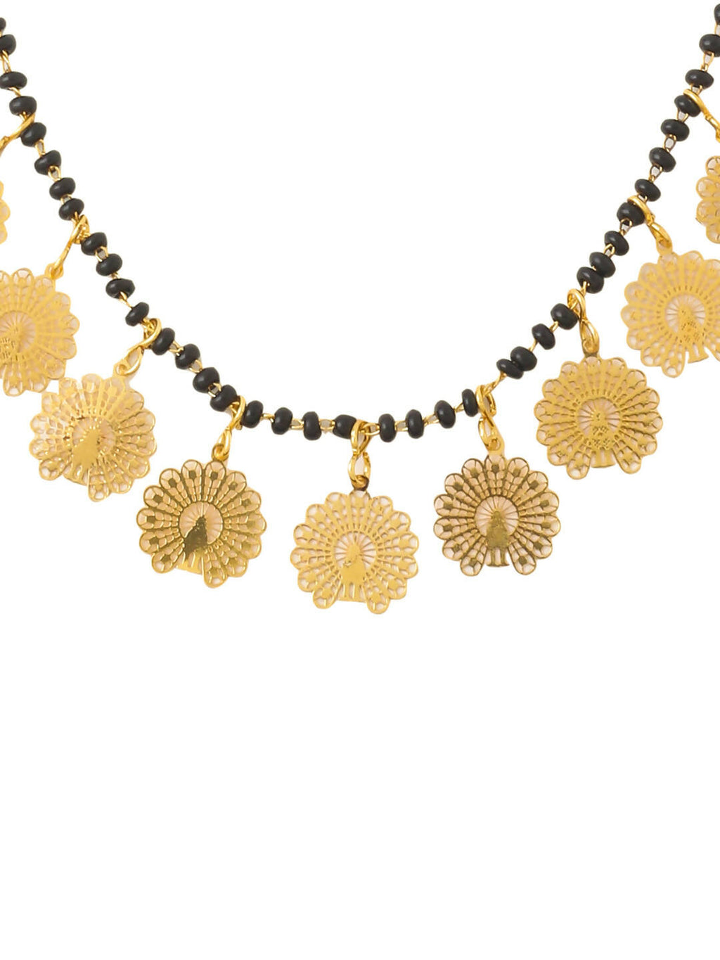 NVR Women Ethnic Gold-Plated Beaded Mangalsutra - Distacart