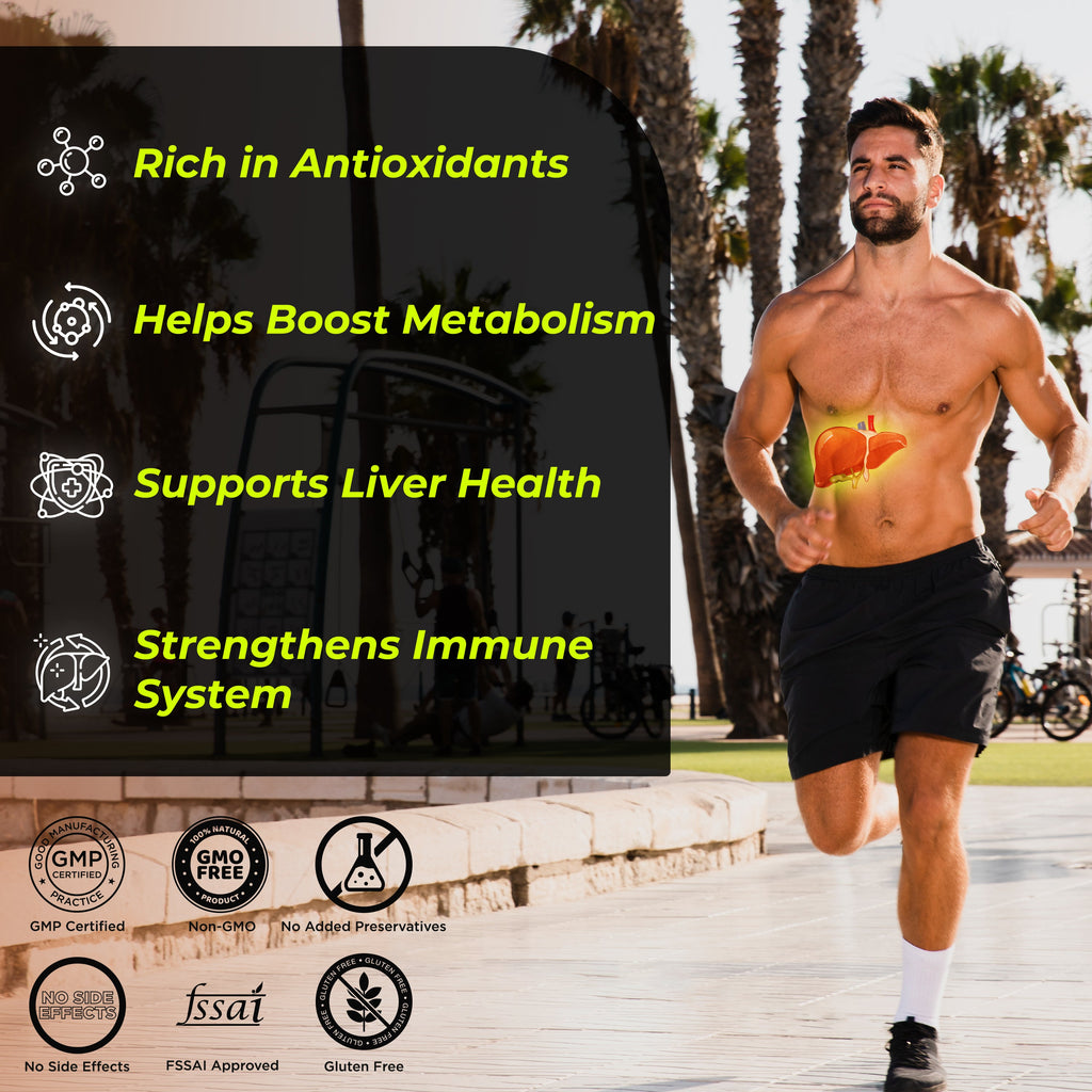 Health Veda Organics Plant Based Liver Detox Capsules - Distacart
