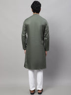 Even Apparels Green Sherwani Kurta With Asymetrical Cut - Distacart