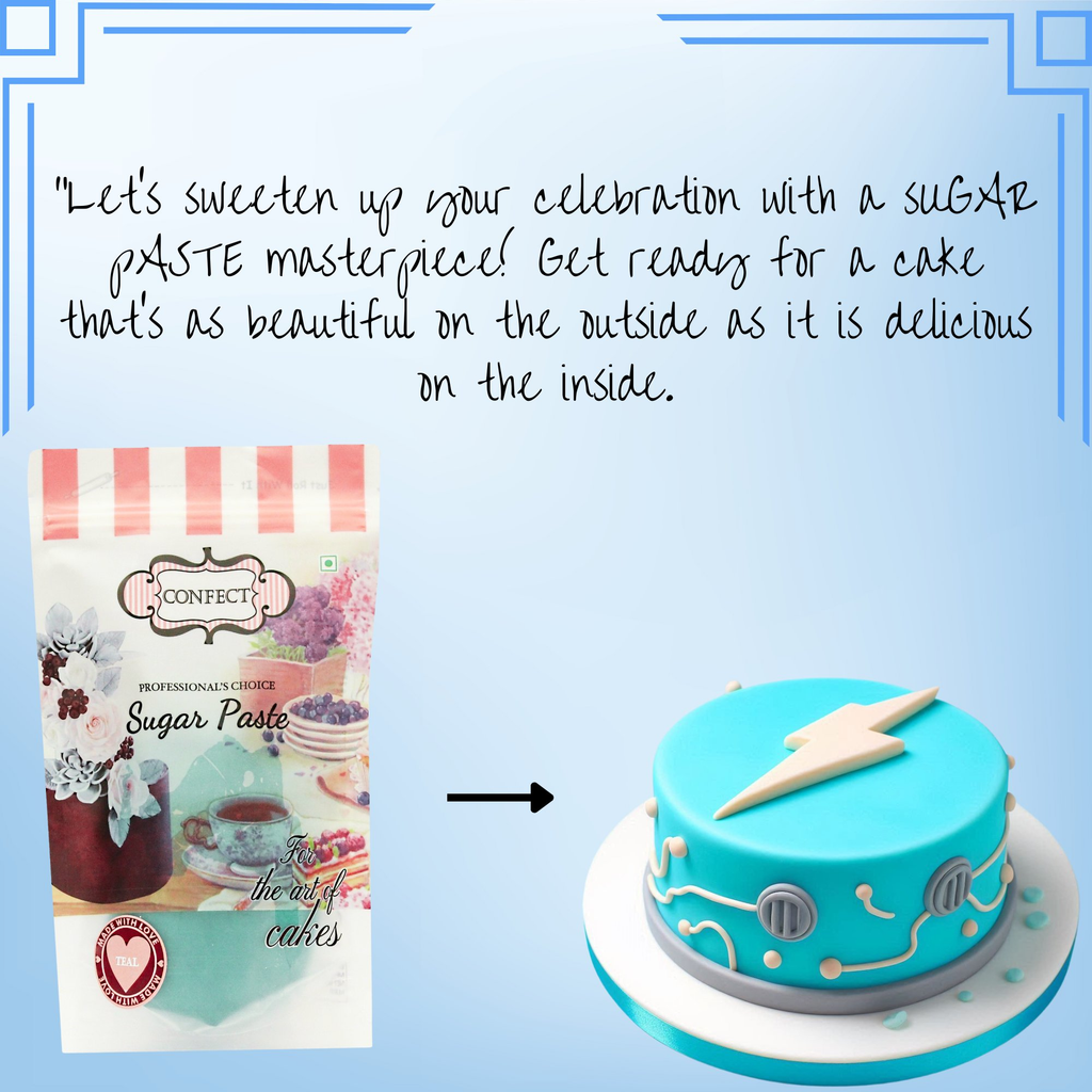 electric blue fondant edible sugarpaste 1kg
