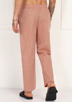 Fabmade Men’S Peach Linen Pyjama