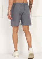 Fabmade Slate Drift Linen Pyjama Shorts