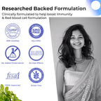 Health Veda Organics Iron + Folic Acid Capsules - Distacart