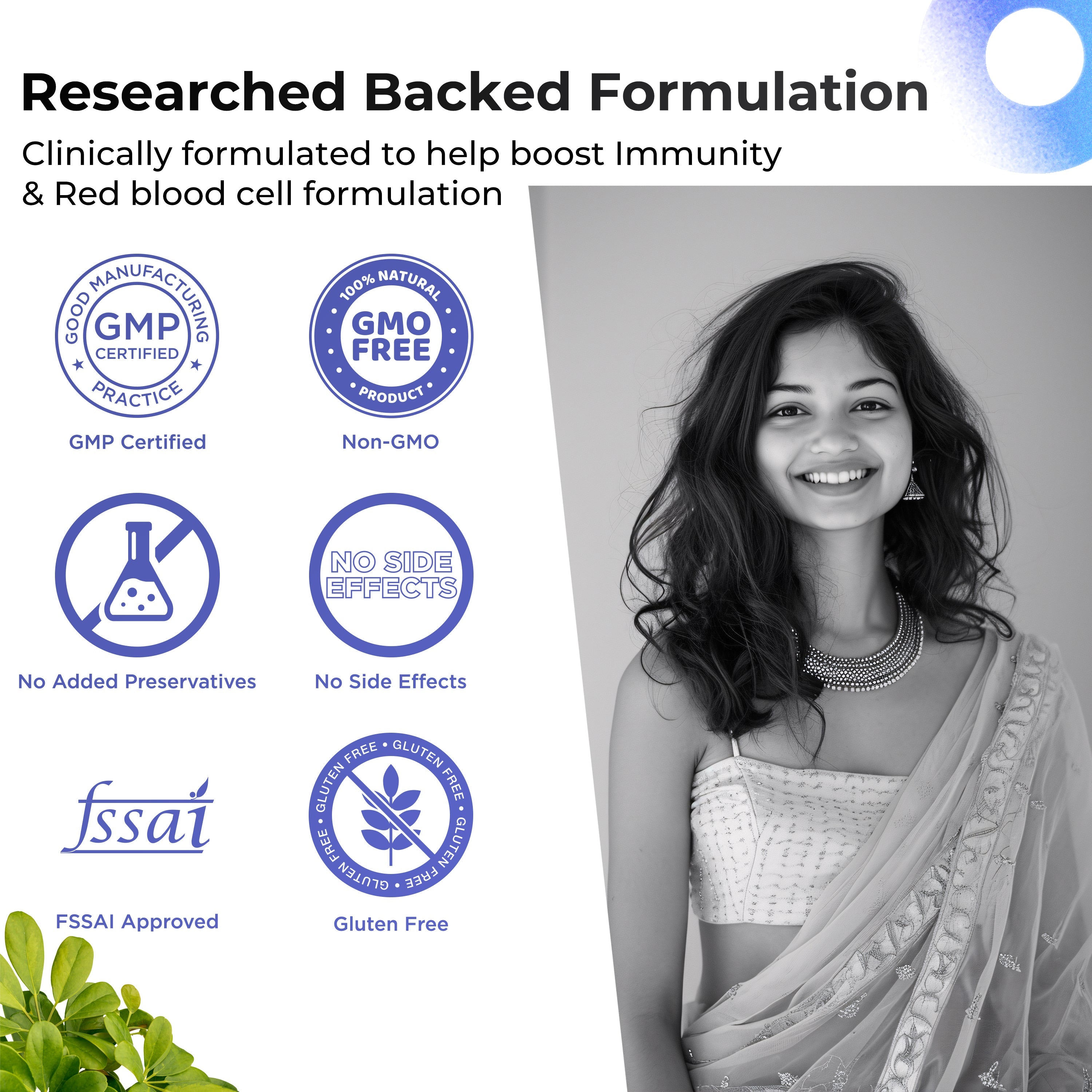 Health Veda Organics Iron + Folic Acid Capsules - Distacart