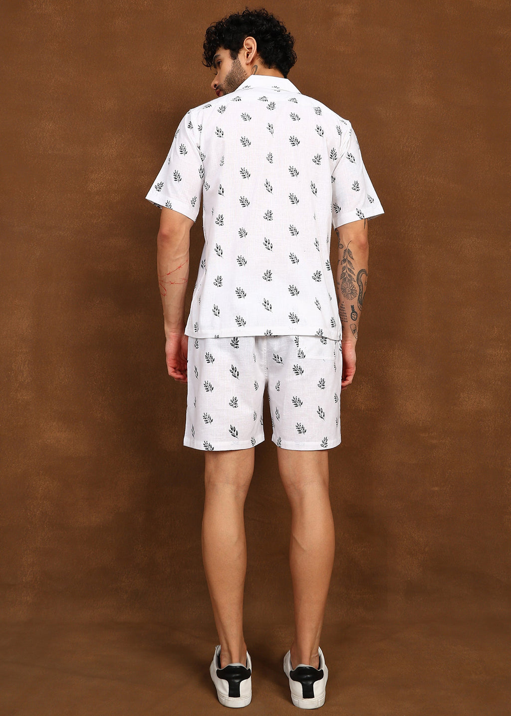 Fabmade Leaf Whisper Linen Co-Ord Set