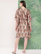 InWeave Women's Elegant Bird Print Kaftaan - Distacart