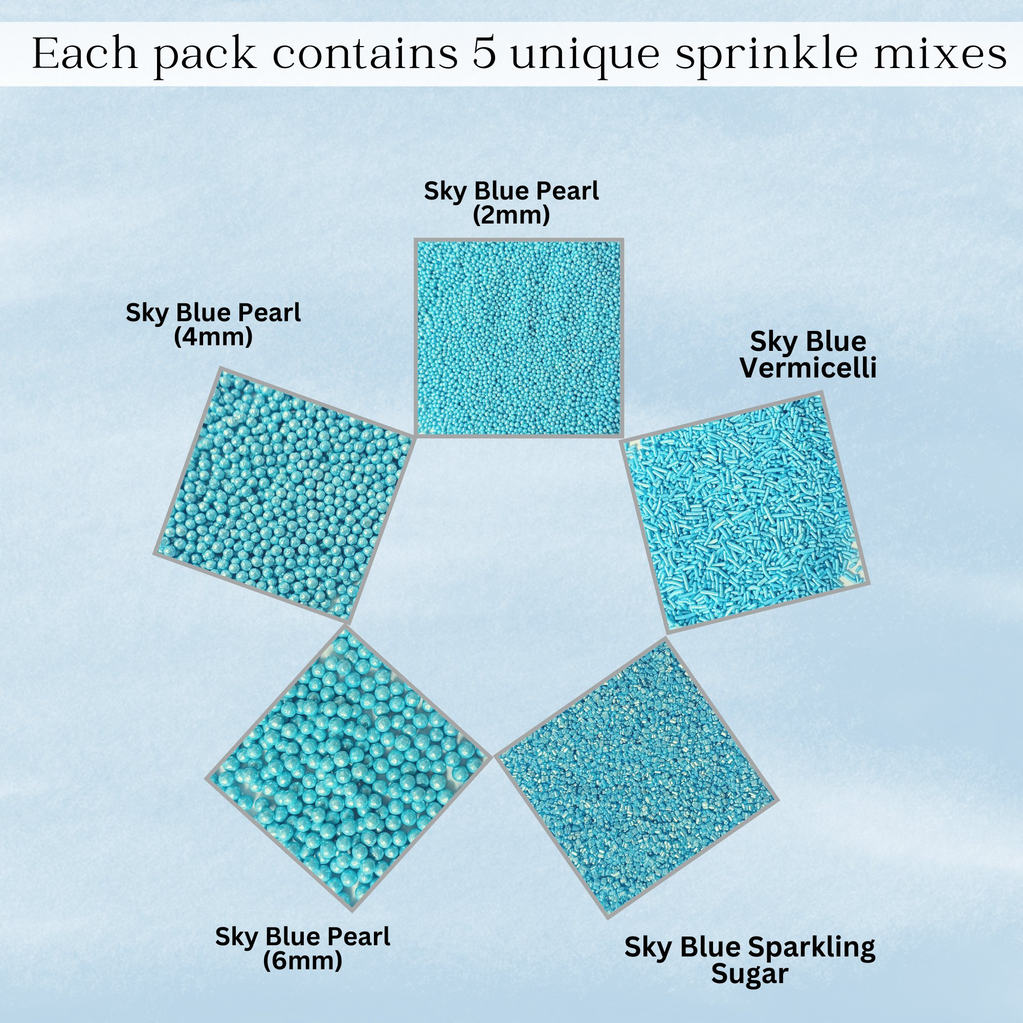 confect sprinkles for cakes cupcakes decoration usp 6sky blue copy