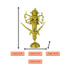 Sowpeace Dhokra Craft / Goddess Durga Mahishasur Mardini Brass Decor