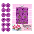 confect sugar roses topper sugar roses for cake decorations edible royal fushia pink roses pack of 12