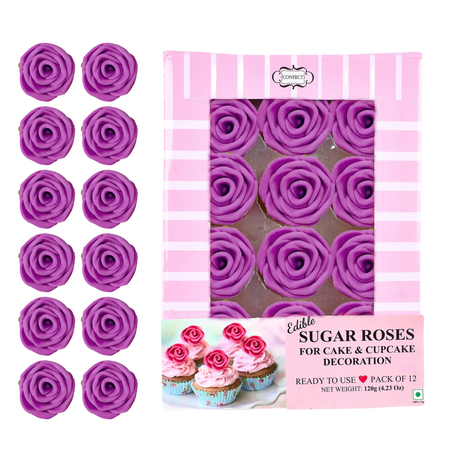Confect Royal Fuchsia Pink | Edible Sugar Roses Topper