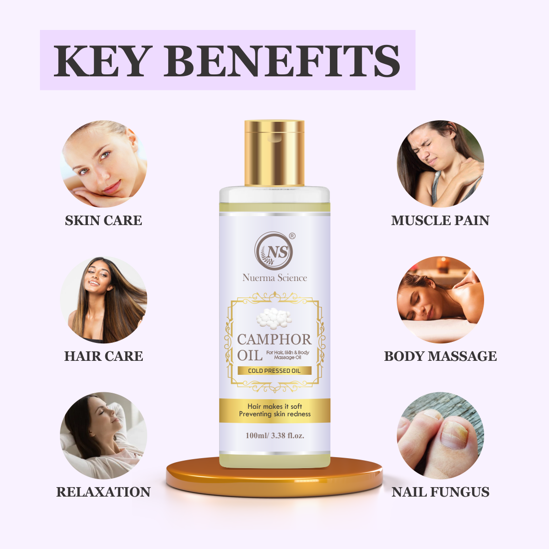 Nuerma Science Camphor (Kapoor) Oil