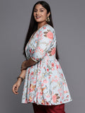 Ahalyaa Plus Size Floral Printed Tunic