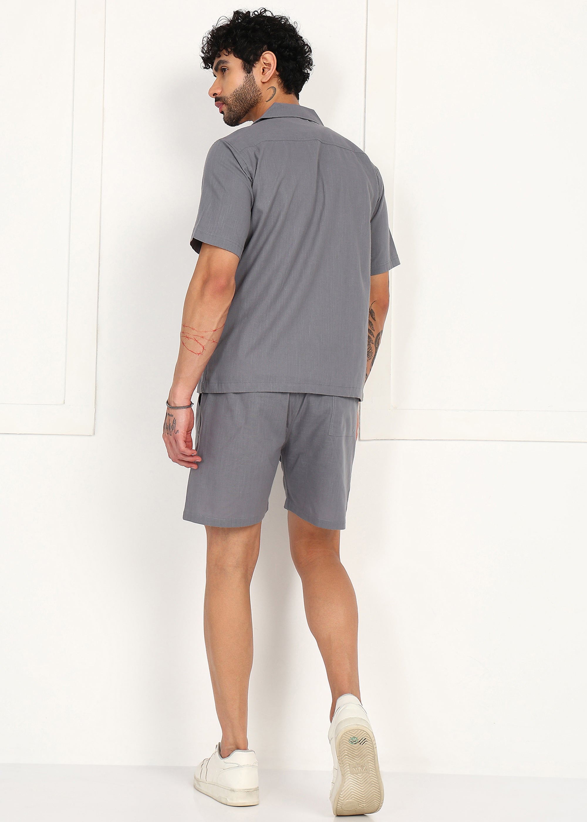 Fabmade Slate Dove Linen Co-Ord Set