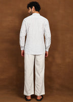 Fabmade Drift Pinstripe Linen Co-Ord Set