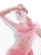 Myra Baby Pink Art Silk Designer Lehenga