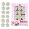 confect edible rose topper edible rose for cake decorations venison white princess roses pack of 12