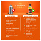 Careberry Organic Cold Pressed Castor Oil (Arandi Oil)